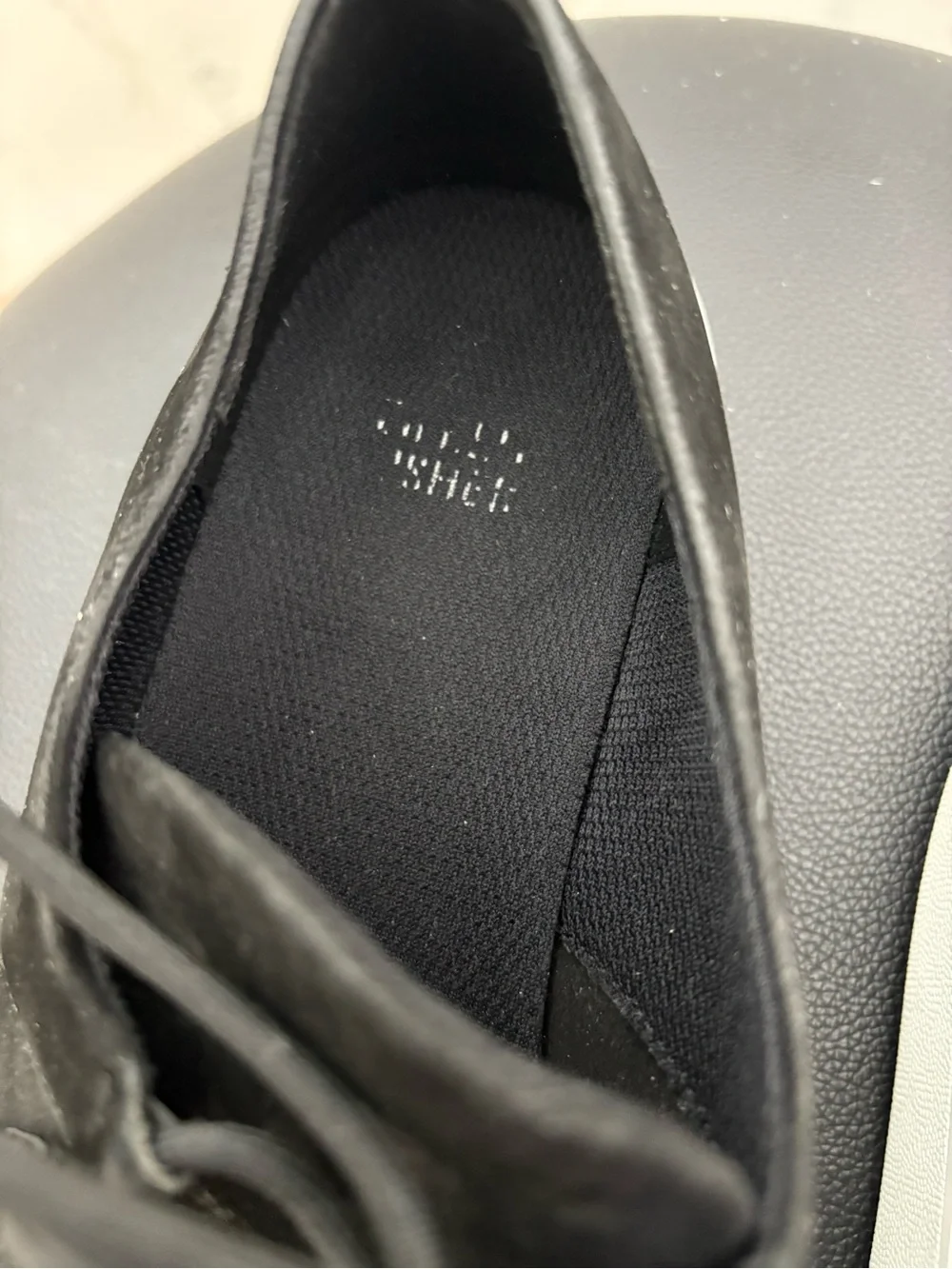 Eileen Fisher Kipling Tumbled Nubuck Sneakers Black Size 9 Comfort Platform